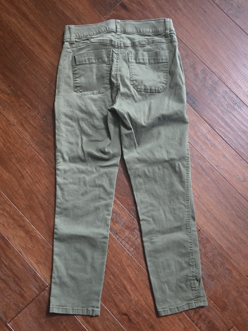 Democracy Ab Solution Womens Olive Utility Chino Pants 6 Petite - Picture 4 of 6